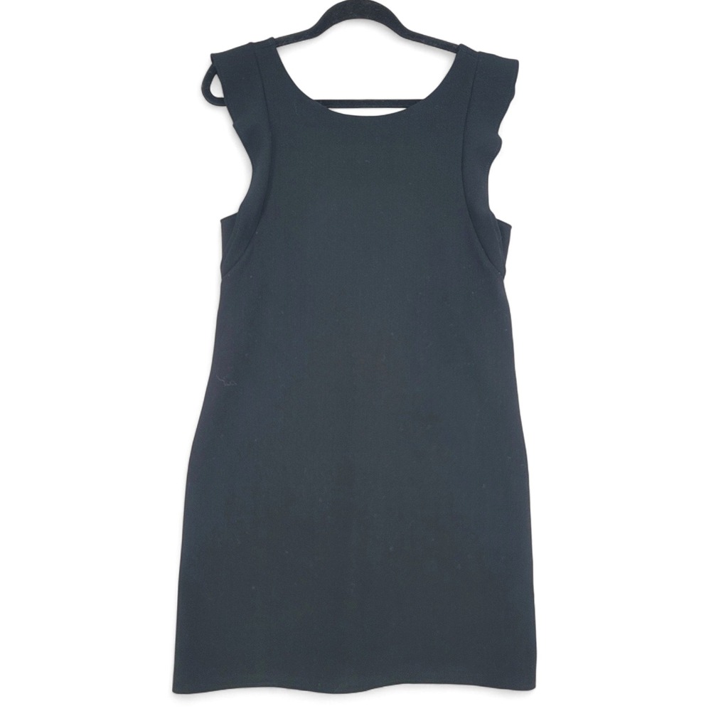 Everly‎ Black Sleeveless Ruffle Mini Dress | Classic Elegant Cocktail Dress M